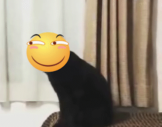 长脖子黑猫动态表情包 [dei dei dei 你说的都dei]